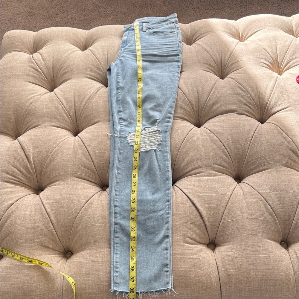 PAIGE Sky Blue Ankle Jeans for Women - Picture 4 of 11